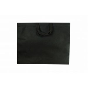 bolsa de tela con asa plana color negro de 49x40 cm 25unidades