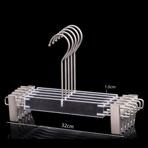  Percha de acrílico  con pinzas 32cm